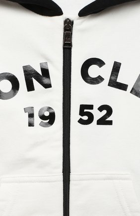 Детский комплект из толстовки и брюк MONCLER белого цвета по цене 26300 руб., арт. F2-951-8M730-20-80996 | Фото 6 Детский комплект из толстовки и брюк MONCLER белого цвета, арт. F2-951-8M730-20-80996 | Фото 6