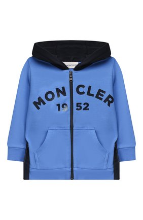 Детский комплект из толстовки и брюк MONCLER голубого цвета по цене 26300 руб., арт. F2-951-8M730-20-80996 | Фото 2 Детский комплект из толстовки и брюк MONCLER голубого цвета, арт. F2-951-8M730-20-80996 | Фото 2