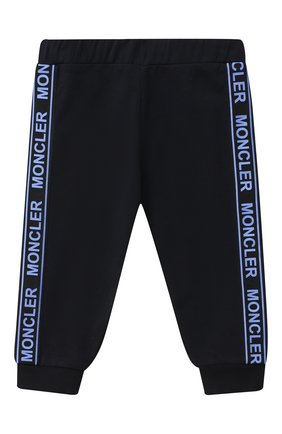 Детский комплект из толстовки и брюк MONCLER голубого цвета по цене 26300 руб., арт. F2-951-8M730-20-80996 | Фото 4 Детский комплект из толстовки и брюк MONCLER голубого цвета, арт. F2-951-8M730-20-80996 | Фото 4