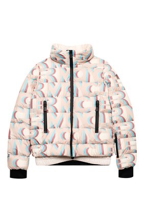 Детская пуховая куртка MONCLER розового цвета по цене 112200 руб., арт. F2-954-1A50E-10-54AKZ/12-14A | Фото 1 Детская пуховая куртка MONCLER розового цвета, арт. F2-954-1A50E-10-54AKZ/12-14A | Фото 1