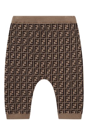 Детские хлопковые джоггеры FENDI коричневого цвета по цене 21950 руб., арт. BUG062/A3TE/12M-24M | Фото 1 Детские хлопковые джоггеры FENDI коричневого цвета, арт. BUG062/A3TE/12M-24M | Фото 1