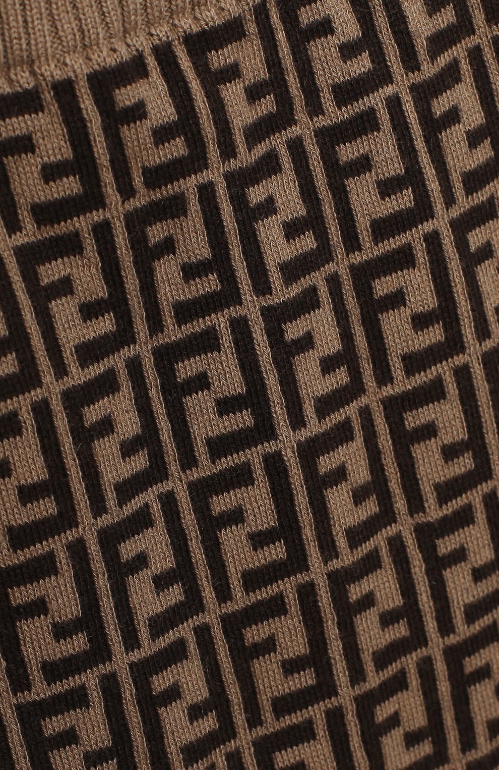 Детские хлопковые джоггеры FENDI коричневого цвета по цене 21950 руб., арт. BUG062/A3TE/12M-24M | Фото 3 Детские хлопковые джоггеры FENDI коричневого цвета, арт. BUG062/A3TE/12M-24M | Фото 3