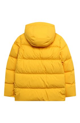 Детский пуховая куртка WOOLRICH желтого цвета по цене 30900 руб., арт. CFWK0U0130MR/UT2420 | Фото 2 Детский пуховая куртка WOOLRICH желтого цвета, арт. CFWK0U0130MR/UT2420 | Фото 2