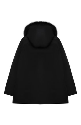 Детского пуховая парка WOOLRICH черного цвета по цене 42800 руб., арт. CFWK0U0112FR/UT0573/8-16 | Фото 2 Детского пуховая парка WOOLRICH черного цвета, арт. CFWK0U0112FR/UT0573/8-16 | Фото 2