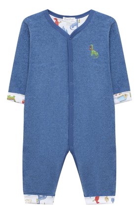 Детский хлопковый комбинезон KISSY KISSY синего цвета по цене 6380 руб., арт. KB804617I | Фото 1 Детский хлопковый комбинезон KISSY KISSY синего цвета, арт. KB804617I | Фото 1