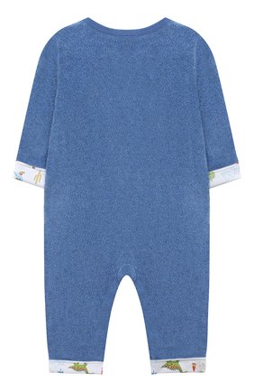 Детский хлопковый комбинезон KISSY KISSY синего цвета по цене 6380 руб., арт. KB804617I | Фото 2 Детский хлопковый комбинезон KISSY KISSY синего цвета, арт. KB804617I | Фото 2