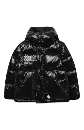 Детского пуховая куртка DSQUARED2 черного цвета по цене 31950 руб., арт. DQ04BJ-D00ZJ | Фото 1 Детского пуховая куртка DSQUARED2 черного цвета, арт. DQ04BJ-D00ZJ | Фото 1