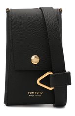 Кожаный чехол для iphone TOM FORD черного цвета, арт. Y0302T-LCL081 | Фото 4 (Женское Кросс-КТ: Кожа iPhone; Региональные ограничения белый список (Axapta Mercury): RU)