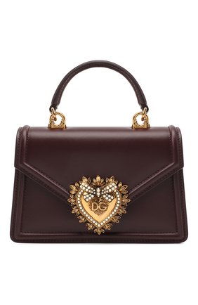 Женская сумка devotion small DOLCE & GABBANA бордового цвета по цене 105500 руб., арт. BB6711/AV893 | Фото 1 Женская сумка devotion small DOLCE & GABBANA бордового цвета, арт. BB6711/AV893 | Фото 1