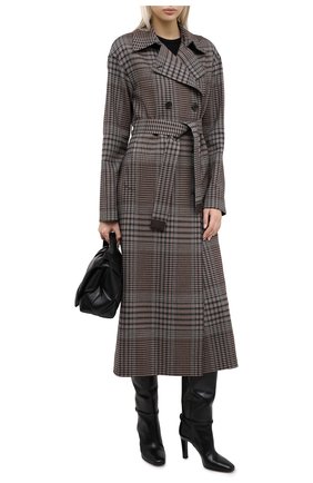 Женское шерстяное пальто LORO PIANA серого цвета по цене 449500 руб., арт. FAL2994 | Фото 2 Женское шерстяное пальто LORO PIANA серого цвета, арт. FAL2994 | Фото 2