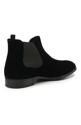 Мужские текстильные челси GIORGIO ARMANI черного цвета, арт. X2M253/XD167 | Фото 4 (Материал внешний: Текстиль; Материал внутренний: Натуральная кожа; Материал утеплителя: Без утеплителя; Подошва: Плоская; Мужское Кросс-КТ: Сапоги-обувь, Челси-обувь)