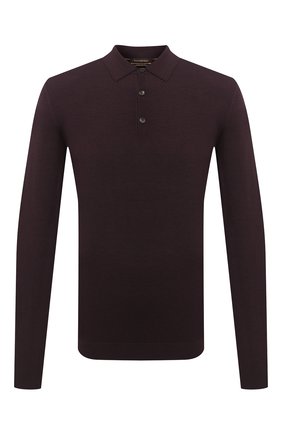 Мужское шерстяное поло ERMENEGILDO ZEGNA бордового цвета по цене 213500 руб., арт. U7M01/132 | Фото 1 Мужское шерстяное поло ERMENEGILDO ZEGNA бордового цвета, арт. U7M01/132 | Фото 1