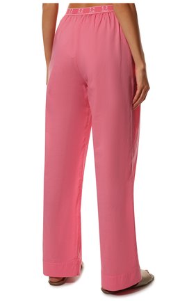 Женская хлопковая пижама NATAYAKIM розового цвета, арт. NY-025BW | Фото 7 (Рукава: Длинные; Длина Ж (юбки, платья, шорты): Мини; Длина (брюки, джинсы): Стандартные; Длина (для топов): Удлиненные; Материал внешний: Хлопок)