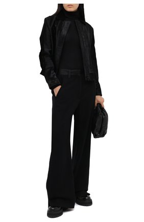 Женские брюки из хлопка и шерсти ANN DEMEULEMEESTER черного цвета по цене 84550 руб., арт. 2002-1416-P-165-099 | Фото 2 Женские брюки из хлопка и шерсти ANN DEMEULEMEESTER черного цвета, арт. 2002-1416-P-165-099 | Фото 2