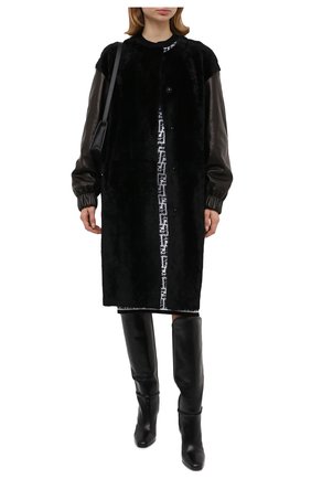 Женская шуба из овчины DROME черного цвета по цене 168500 руб., арт. DPD5769/D1993 | Фото 2 Женская шуба из овчины DROME черного цвета, арт. DPD5769/D1993 | Фото 2