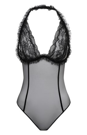 Женское боди SAINT LAURENT черного цвета по цене 131000 руб., арт. 635835/Y4B30 | Фото 1 Женское боди SAINT LAURENT черного цвета, арт. 635835/Y4B30 | Фото 1