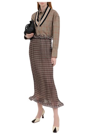 Женская юбка-миди BURBERRY коричневого цвета по цене 132000 руб., арт. 4566762 | Фото 2 Женская юбка-миди BURBERRY коричневого цвета, арт. 4566762 | Фото 2