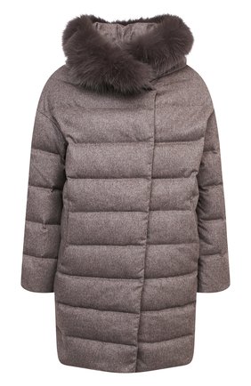 Женский пуховик HERNO бежевого цвета по цене 168000 руб., арт. PI1172D/38087 | Фото 1 Женский пуховик HERNO бежевого цвета, арт. PI1172D/38087 | Фото 1