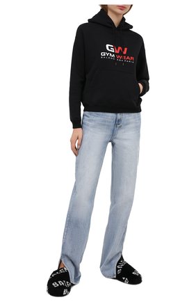 Женского домашние туфли BALENCIAGA черно-белого цвета по цене 42150 руб., арт. 624582/W2B40 | Фото 2 Женского домашние туфли BALENCIAGA черно-белого цвета, арт. 624582/W2B40 | Фото 2