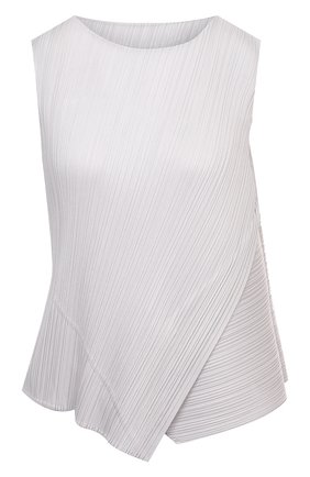 Женская топ ISSEY MIYAKE светло-серого цвета по цене 32800 руб., арт. PP08-JK731 | Фото 1 Женская топ ISSEY MIYAKE светло-серого цвета, арт. PP08-JK731 | Фото 1