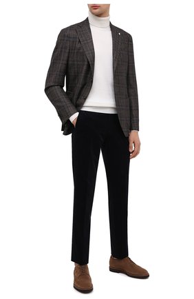 Мужские брюки из хлопка и кашемира ERMENEGILDO ZEGNA темно-синего цвета по цене 69950 руб., арт. 865F06/77TB12 | Фото 2 Мужские брюки из хлопка и кашемира ERMENEGILDO ZEGNA темно-синего цвета, арт. 865F06/77TB12 | Фото 2