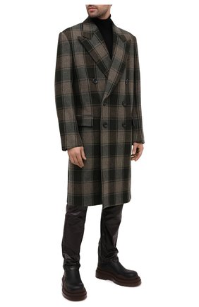 Мужской шерстяное пальто DRIES VAN NOTEN хаки цвета по цене 194500 руб., арт. 202-20209-1132 | Фото 2 Мужской шерстяное пальто DRIES VAN NOTEN хаки цвета, арт. 202-20209-1132 | Фото 2