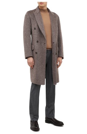 Мужской шерстяное пальто BRIONI серого цвета по цене 595000 руб., арт. R0I50L/09345 | Фото 2 Мужской шерстяное пальто BRIONI серого цвета, арт. R0I50L/09345 | Фото 2