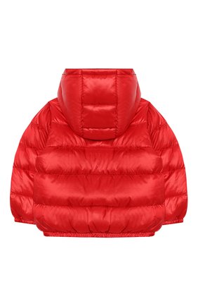 Детского пуховая куртка MOSCHINO красного цвета по цене 32400 руб., арт. MXS015/L3A32 | Фото 2 Детского пуховая куртка MOSCHINO красного цвета, арт. MXS015/L3A32 | Фото 2