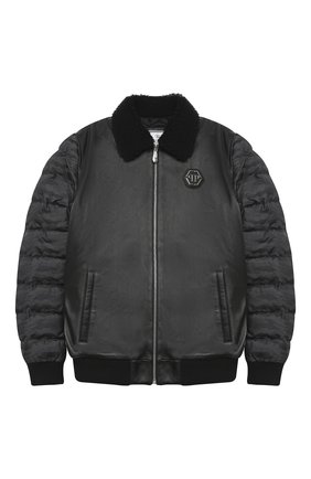 Детского пуховый бомбер PHILIPP PLEIN хаки цвета по цене 130500 руб., арт. F20C BLB0193 PXV019N | Фото 1 Детского пуховый бомбер PHILIPP PLEIN хаки цвета, арт. F20C BLB0193 PXV019N | Фото 1