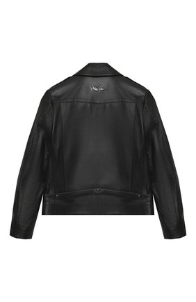 Детская кожаная куртка PHILIPP PLEIN черного цвета по цене 130500 руб., арт. F20C GLB0173 PLE002N | Фото 2 Детская кожаная куртка PHILIPP PLEIN черного цвета, арт. F20C GLB0173 PLE002N | Фото 2