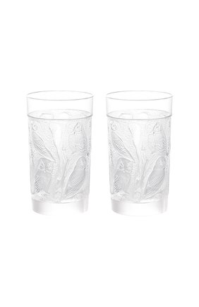 Мужского набор из 2-х стаканов для сока owl LALIQUE прозрачного цвета по цене 58500 руб., арт. 1731000 | Фото 1 Мужского набор из 2-х стаканов для сока owl LALIQUE прозрачного цвета, арт. 1731000 | Фото 1