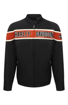 Мужская куртка genuine motorclothes HARLEY-DAVIDSON черного цвета по цене 21470 руб., арт. 98537-14VM | Фото 1 Мужская куртка genuine motorclothes HARLEY-DAVIDSON черного цвета, арт. 98537-14VM | Фото 1 (Материал подклада: Синтетический материал; Длина (верхняя одежда): Короткие; Рукава: Длинные; Материал внешний: Синтетический материал; Мужское Кросс-КТ: Верхняя одежда, Куртка-верхняя одежда; Кросс-КТ: Ветровка, Куртка)