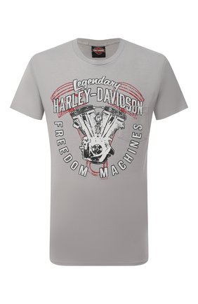 Мужская хлопковая футболка exclusive for moscow HARLEY-DAVIDSON светло-серого цвета по цене 4650 руб., арт. R003702 | Фото 1 Мужская хлопковая футболка exclusive for moscow HARLEY-DAVIDSON светло-серого цвета, арт. R003702 | Фото 1