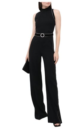 Женский комбинезон PHILIPP PLEIN черного цвета по цене 208590 руб., арт. F20C WRG1585 PTE138N | Фото 2 Женский комбинезон PHILIPP PLEIN черного цвета, арт. F20C WRG1585 PTE138N | Фото 2