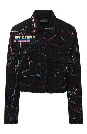 Женская джинсовая куртка PHILIPP PLEIN черного цвета по цене 104190 руб., арт. F20C WDB0405 PDE004N | Фото 1 Женская джинсовая куртка PHILIPP PLEIN черного цвета, арт. F20C WDB0405 PDE004N | Фото 1