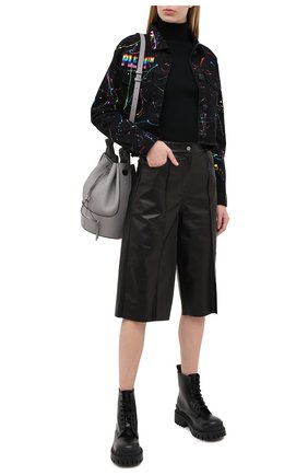Женская джинсовая куртка PHILIPP PLEIN черного цвета по цене 104190 руб., арт. F20C WDB0405 PDE004N | Фото 2 Женская джинсовая куртка PHILIPP PLEIN черного цвета, арт. F20C WDB0405 PDE004N | Фото 2