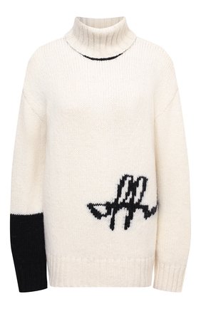 Женская свитер OFF-WHITE белого цвета по цене 65400 руб., арт. 0WHF008E20KNI0010110 | Фото 1 Женская свитер OFF-WHITE белого цвета, арт. 0WHF008E20KNI0010110 | Фото 1