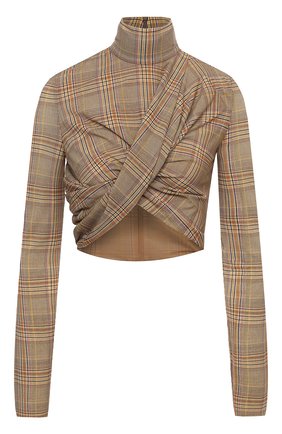 Женская топ BURBERRY коричневого цвета по цене 80800 руб., арт. 4567129 | Фото 1 Женская топ BURBERRY коричневого цвета, арт. 4567129 | Фото 1