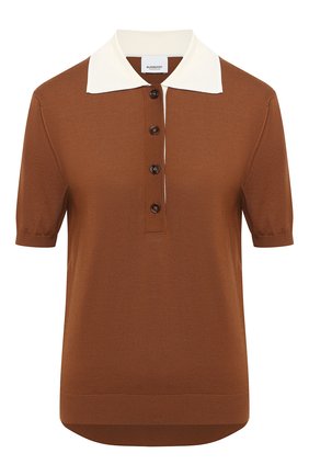 Женское шерстяное поло BURBERRY бежевого цвета по цене 62800 руб., арт. 4566980 | Фото 1 Женское шерстяное поло BURBERRY бежевого цвета, арт. 4566980 | Фото 1