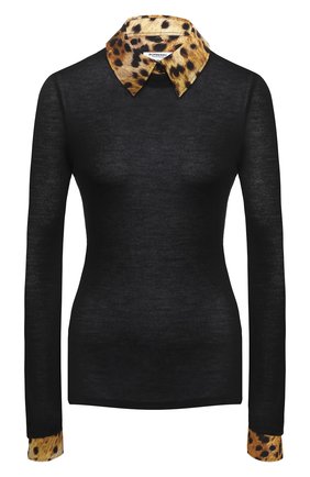 Женский кашемировый пуловер BURBERRY черного цвета по цене 82100 руб., арт. 4566857 | Фото 1 Женский кашемировый пуловер BURBERRY черного цвета, арт. 4566857 | Фото 1 (Рукава: Длинные; Материал внешний: Шерсть, Кашемир; Длина (для топов): Стандартные; Женское Кросс-КТ: Пуловер-одежда; Стили: Гламурный)