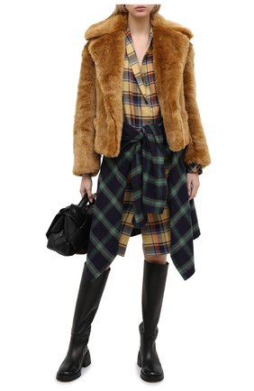 Женская шуба из экомеха DRIES VAN NOTEN бежевого цвета по цене 125500 руб., арт. 202-10528-1302 | Фото 2 Женская шуба из экомеха DRIES VAN NOTEN бежевого цвета, арт. 202-10528-1302 | Фото 2