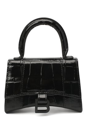 Женская сумка hourglass b mini BALENCIAGA черного цвета по цене 64500 руб., арт. 637372/1LR67 | Фото 1 Женская сумка hourglass b mini BALENCIAGA черного цвета, арт. 637372/1LR67 | Фото 1