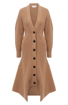 Женское пальто из шерсти и кашемира ALEXANDER MCQUEEN бежевого цвета по цене 140500 руб., арт. 633694/Q1AQY | Фото 1 Женское пальто из шерсти и кашемира ALEXANDER MCQUEEN бежевого цвета, арт. 633694/Q1AQY | Фото 1
