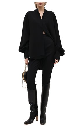 Женские шерстяные брюки ALEXANDER MCQUEEN черного цвета по цене 65950 руб., арт. 585118/QJAAC | Фото 2 Женские шерстяные брюки ALEXANDER MCQUEEN черного цвета, арт. 585118/QJAAC | Фото 2