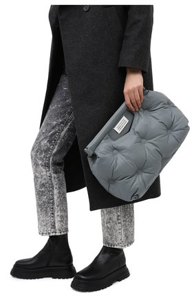 Женская сумка glam slam MAISON MARGIELA серого цвета по цене 133000 руб., арт. S61WG0034/PR818 | Фото 2 Женская сумка glam slam MAISON MARGIELA серого цвета, арт. S61WG0034/PR818 | Фото 2