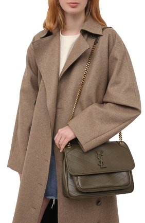 Женская сумка niki medium SAINT LAURENT хаки цвета по цене 190500 руб., арт. 633158/1EL07 | Фото 2 Женская сумка niki medium SAINT LAURENT хаки цвета, арт. 633158/1EL07 | Фото 2