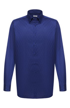 Мужская хлопковая сорочка ZILLI синего цвета по цене 59950 руб., арт. MFU-56064-@/0006 | Фото 1 Мужская хлопковая сорочка ZILLI синего цвета, арт. MFU-56064-@/0006 | Фото 1 (Материал внешний: Хлопок; Длина (для топов): Стандартные; Рукава: Длинные; Мужское Кросс-КТ: Сорочка-одежда; Принт: С принтом; Случай: Формальный; Стили: Классический; Манжеты: На пуговицах; Воротник: Кент)