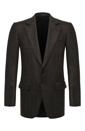 Мужской шерстяной пиджак TOM FORD коричневого цвета по цене 332500 руб., арт. 856R02/1IMU40 | Фото 1 Мужской шерстяной пиджак TOM FORD коричневого цвета, арт. 856R02/1IMU40 | Фото 1