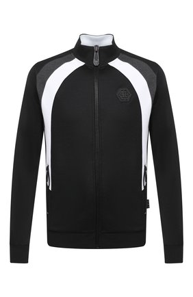 Мужская толстовка PHILIPP PLEIN черно-белого цвета по цене 72870 руб., арт. F20C MJB2007 PJO002N | Фото 1 Мужская толстовка PHILIPP PLEIN черно-белого цвета, арт. F20C MJB2007 PJO002N | Фото 1