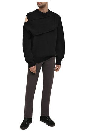 Мужские замшевые кеды GIANVITO ROSSI черного цвета по цене 77000 руб., арт. S20391.M1BLK.SFUNENE | Фото 2 Мужские замшевые кеды GIANVITO ROSSI черного цвета, арт. S20391.M1BLK.SFUNENE | Фото 2